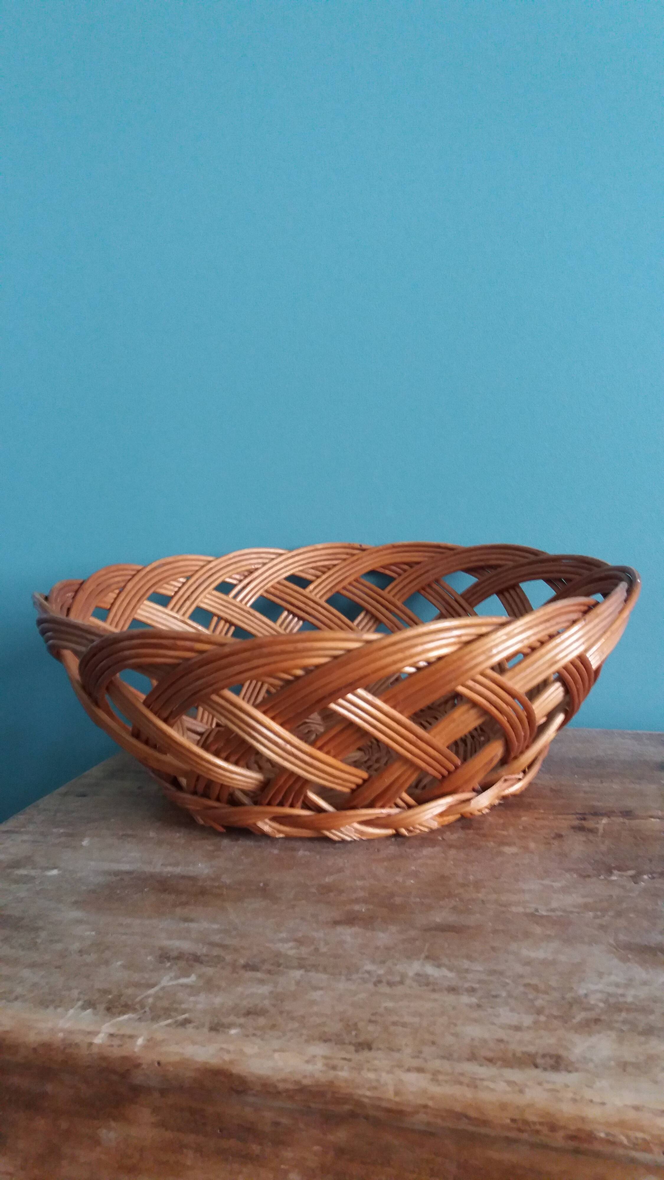Wicker basket, 24 cm basket bowl