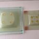 Ashtray & pocket trays melted glass from murano "albatross" venezia italy