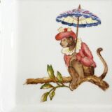 Porcelain monkey ashtray