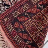 Tapis vintage fait main Baloutche 50x84 cm en laine - 1C1044