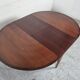 Lubke round rosewood dining table, 60s