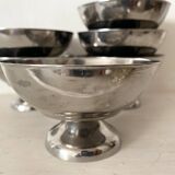 Vintage stainless steel cups from France