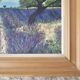 Oil on Canvas Landscape Almond Trees and Lavenders signed Jean Claude Fer