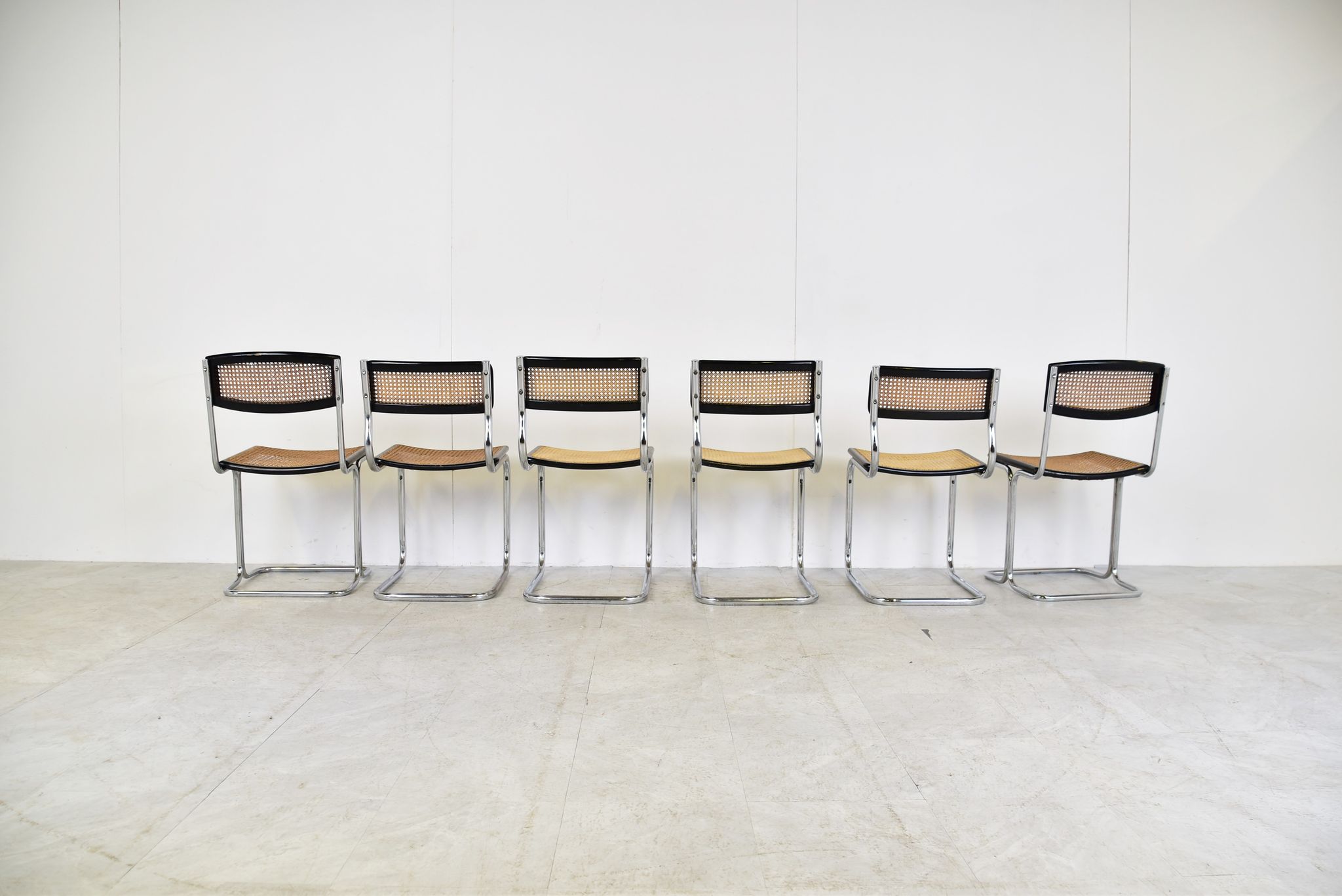 Vintage bauhaus style dining chairs, 1960s