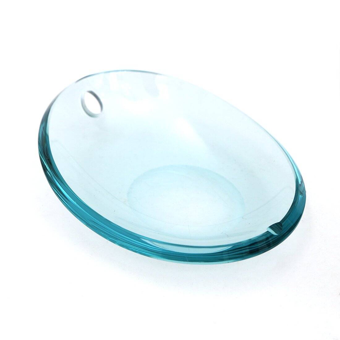 Oval crystal ashtray, 1960s