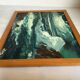 Marine painting of a rough sea, oil on canvas, signed.