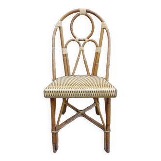 Chaise en rotin vintage
