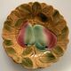 8 old Sarreguemines earthenware slip plates