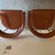 Lot de 2 chaises fasem P40 cuir cognac