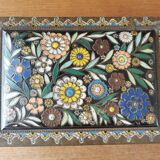 Vintage painted metal box