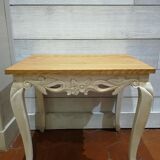 Table low patinated wood