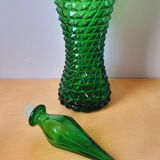 Italian glass bottles Empoli 1970