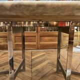 Oval table designed by Vittorio Introini, published by the Fratelli house.