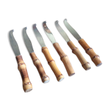 Set of 6 cheese knives