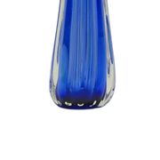 Vase, mid-century modern, blue glass, by J. Hospodka, Czechoslovakia, 1960s.