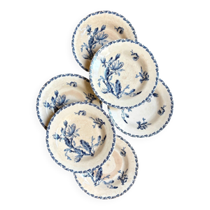 6 assiettes creuses Gien