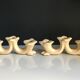 Pair of ceramic candlesticks, 40 years