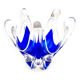 Hospodka Chřibská Crystal Bohême Blue Cobalt and Opaline Cup Circa 60