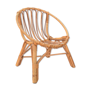 Fauteuil bébé en rotin