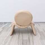 C35 Calypso leather lounge chair by Vittorio Introini for Saporiti, Italy 1979.