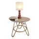 Vintage terracotta wooden lamp
