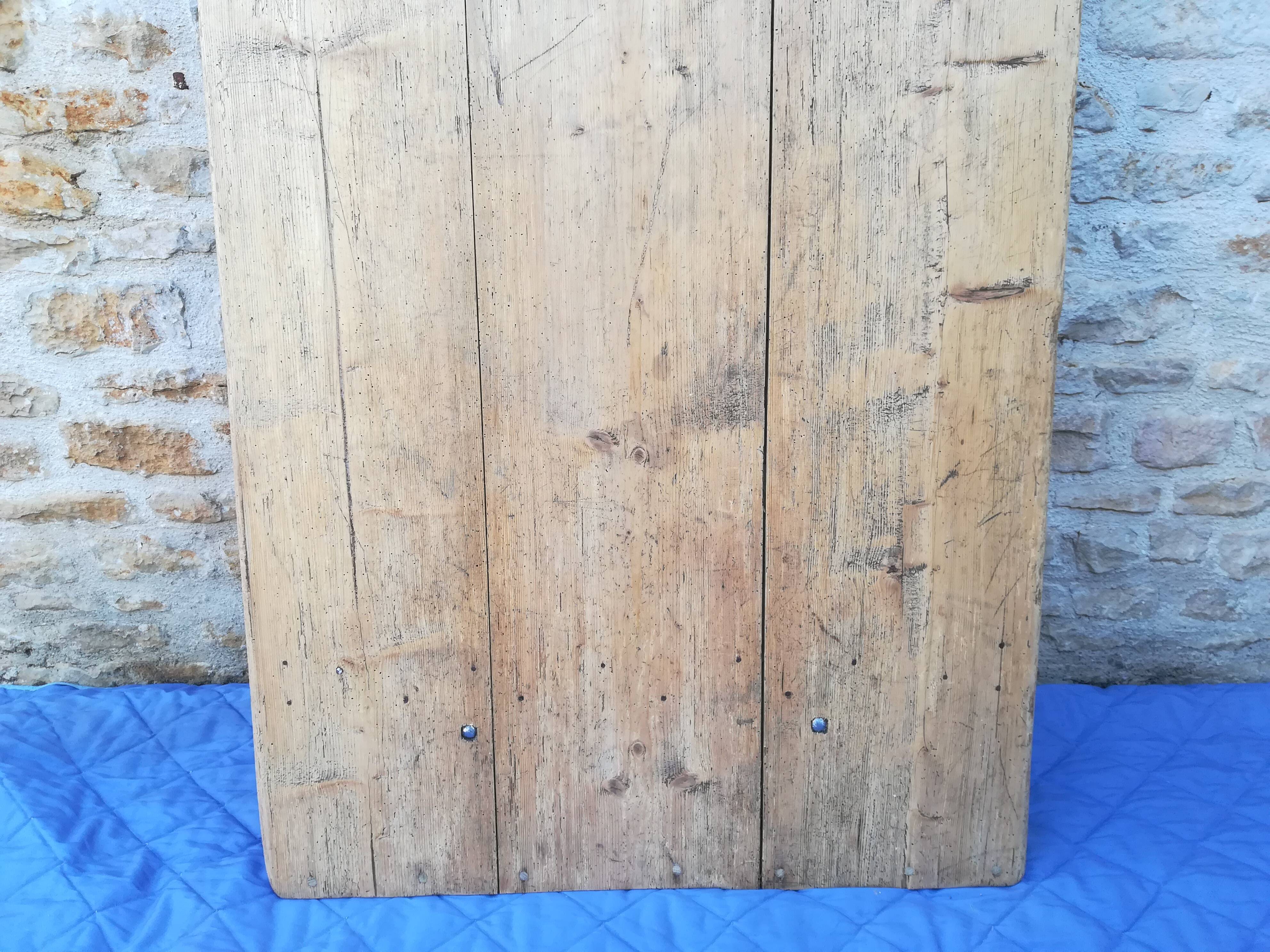 Farm table on trestles