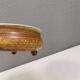 Small ceramic bowl with handle, in golden colours. Danish 1960-70s