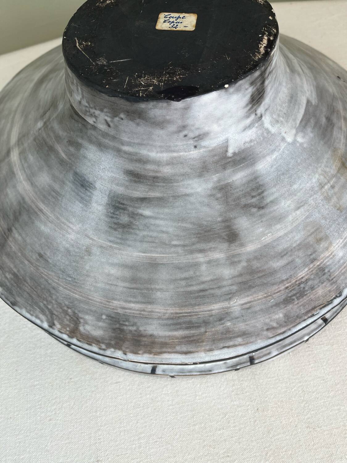 Handcrafted glazed ceramic architectural cup