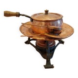 Copper fondue set