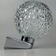 60s 70s wall lamp ball lamp metal chrome & glass space age design