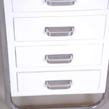 White Bauhaus desk made in 1930s Czechia by Robert Slezak