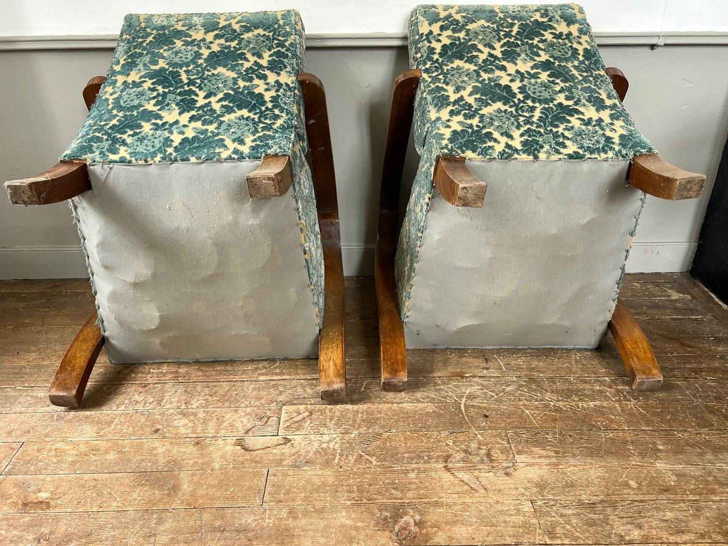 Pair of art deco armchairs