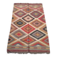 Kilim rug in jute and cotton. 155cm x 270cm