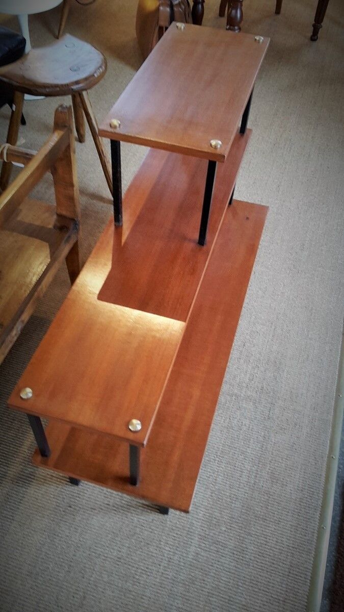 Shelf in teak vintage at 3 levels