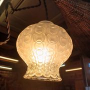 1 suspension/ baladeuse vintage en verre