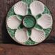 Vintage French Oyster Plate in Majolica