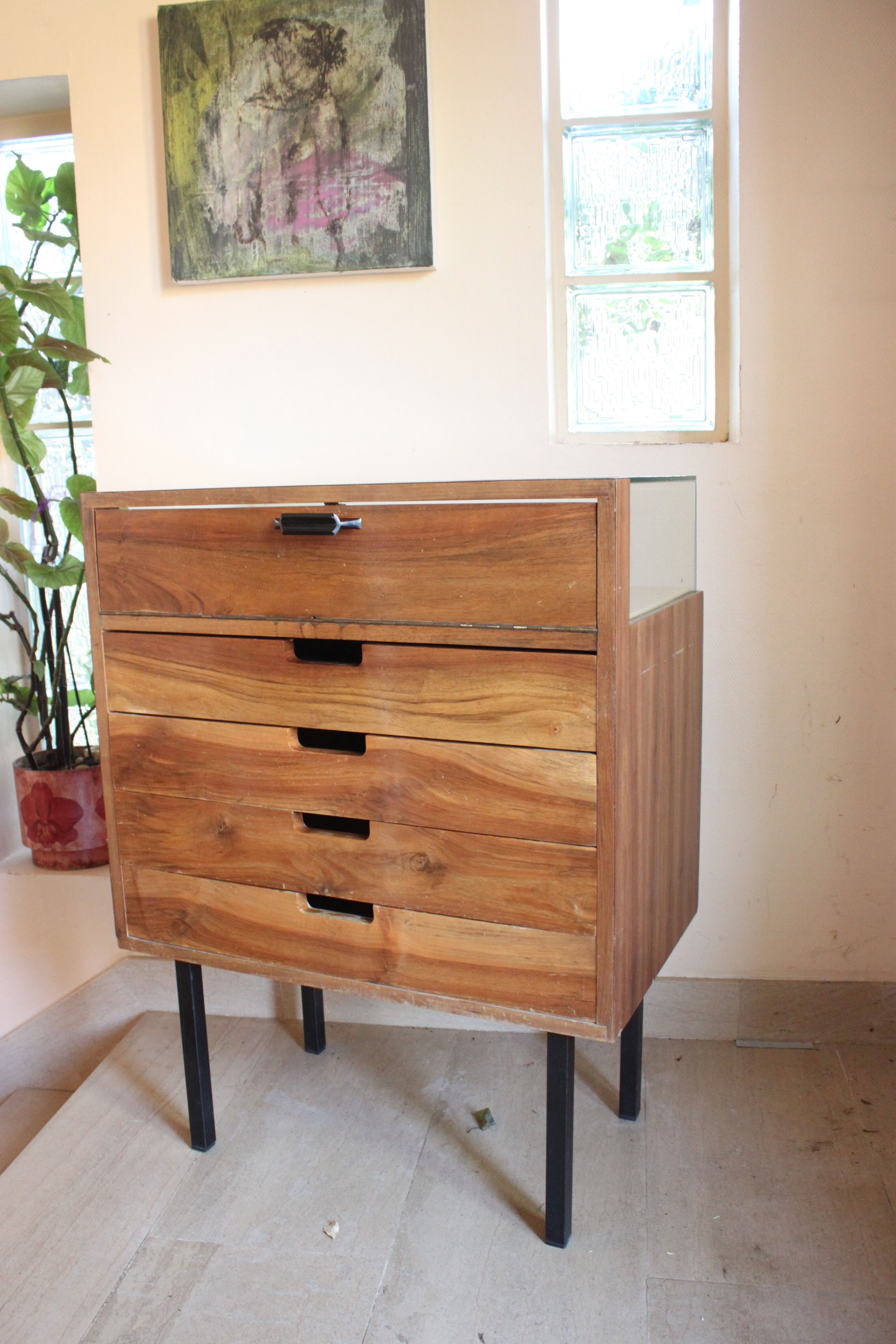 Rare, shop furniture window and drawers 1960