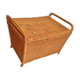 Coffre à jouets rotin années 50