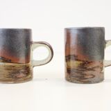 Lot de 4 tasses à expresso et 4 sous-tasses