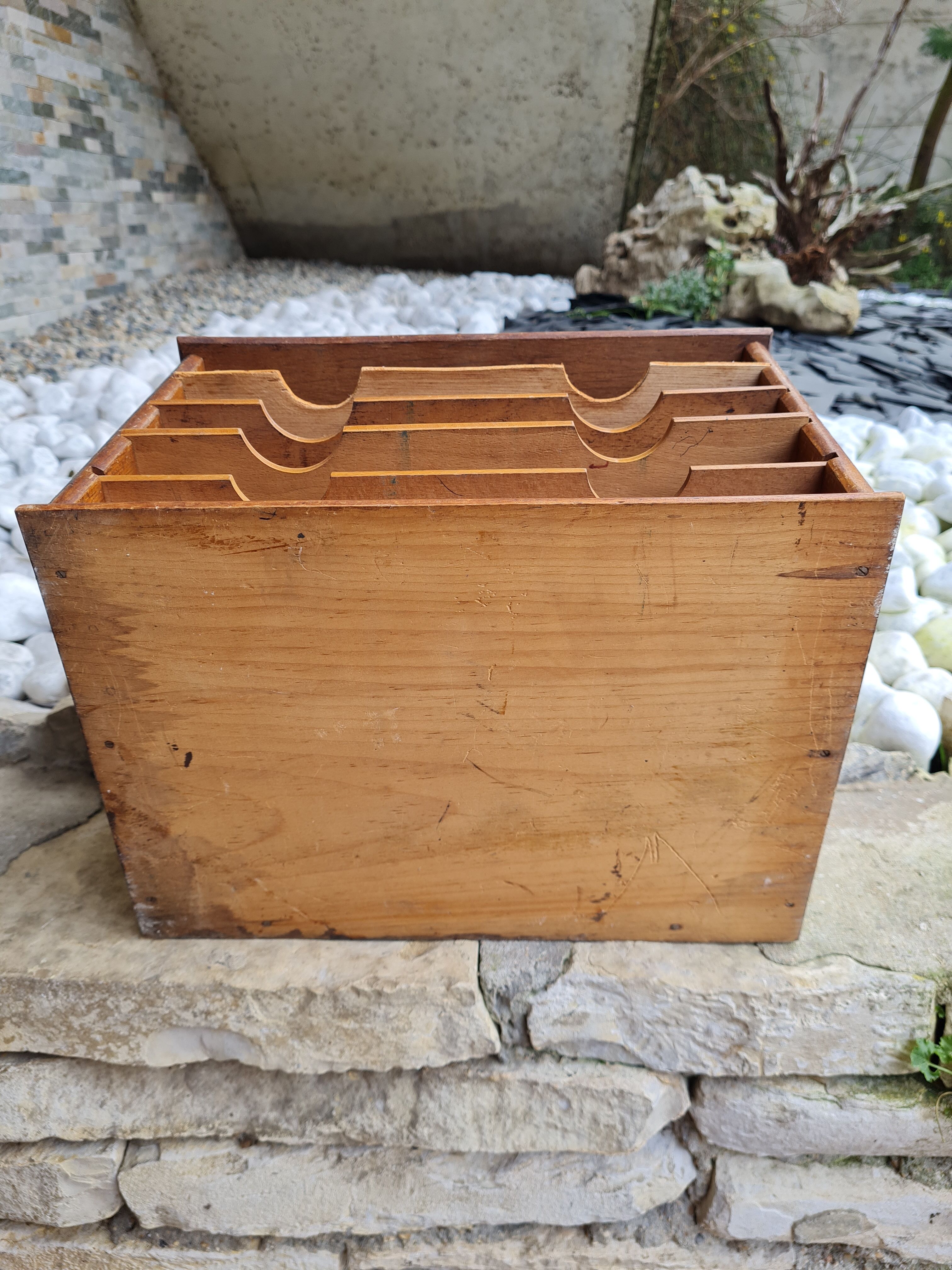 Vintage wooden office sorter 60s
