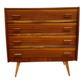 Vintage chest of drawers with compass feet