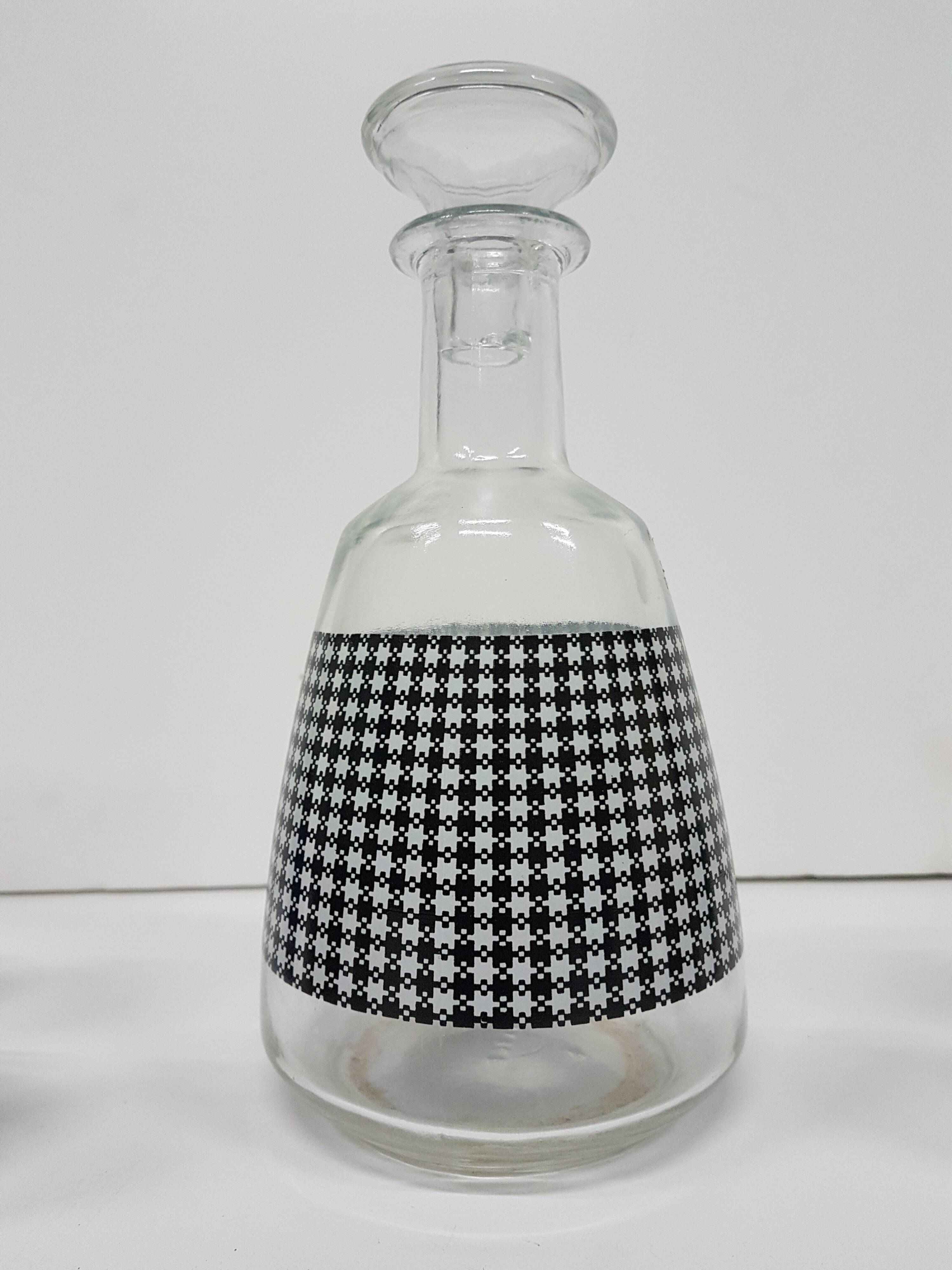 Crystal whiskey liquor service from the 1960s