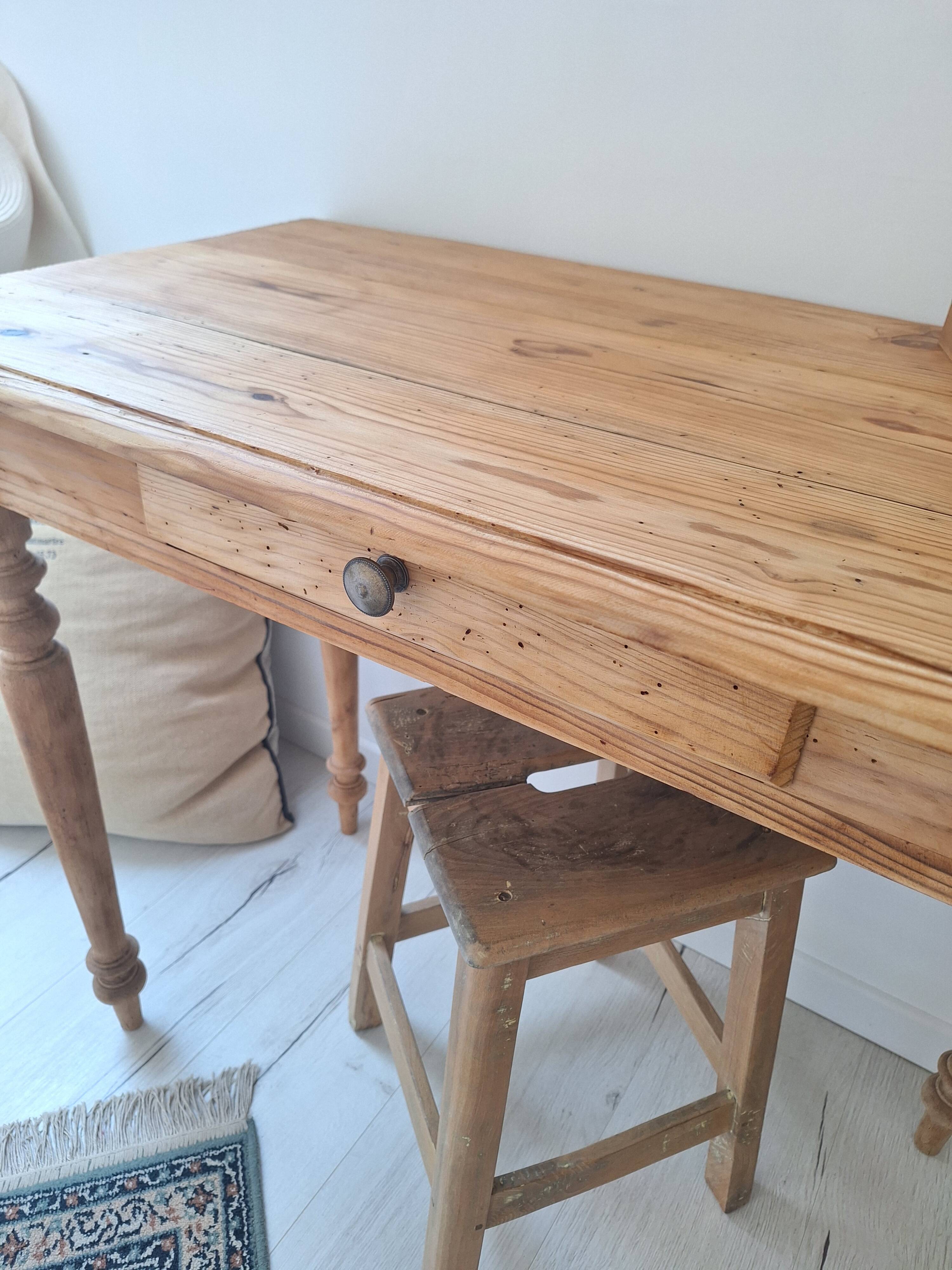 Bureau / Console / Table d'appoint de ferme style campagne en bois massif