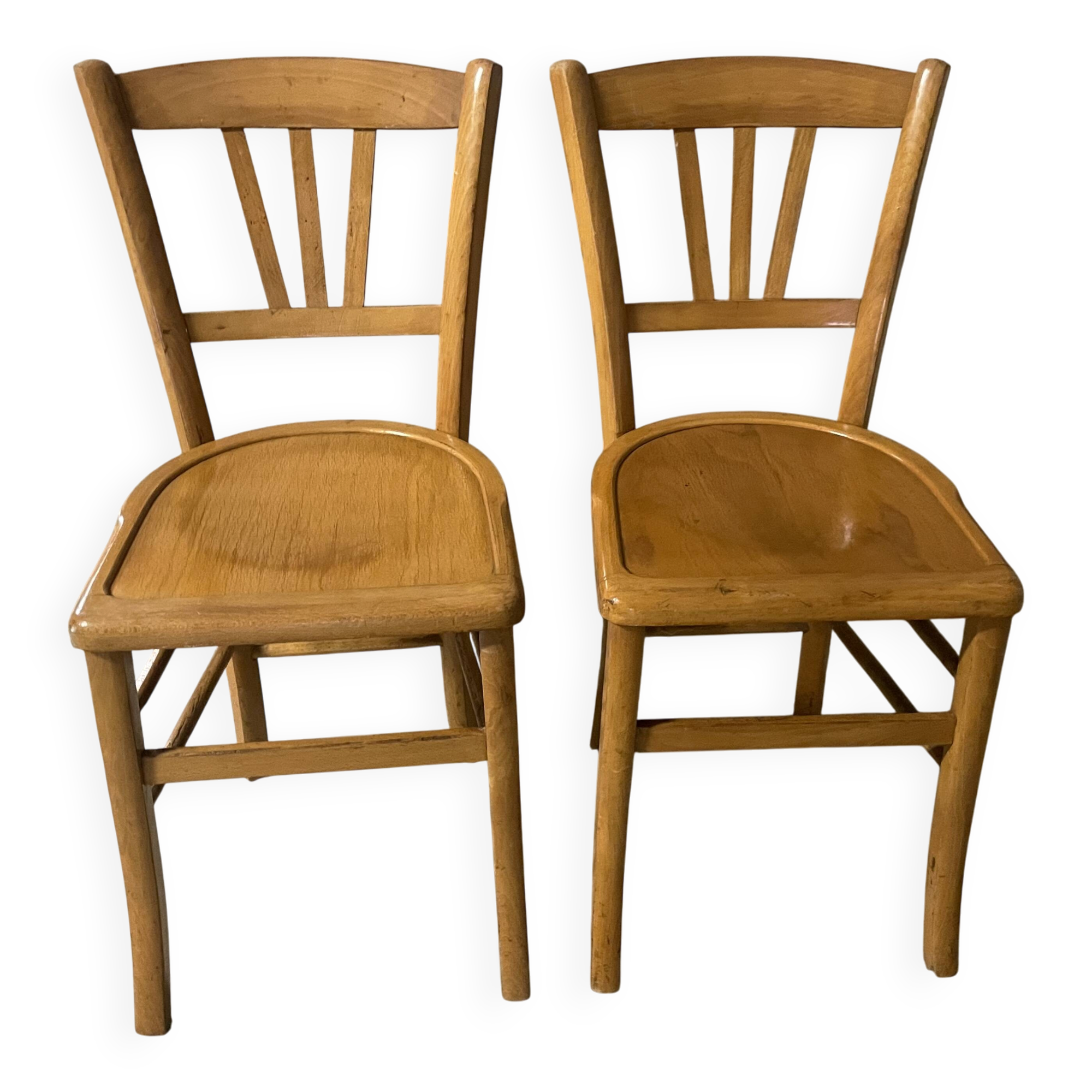 Pair of 1960s bistro chairs