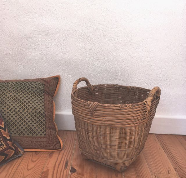 Panier en bambou ancien