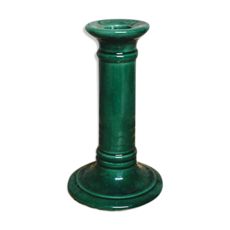 Glazed ceramic chandelier fir green