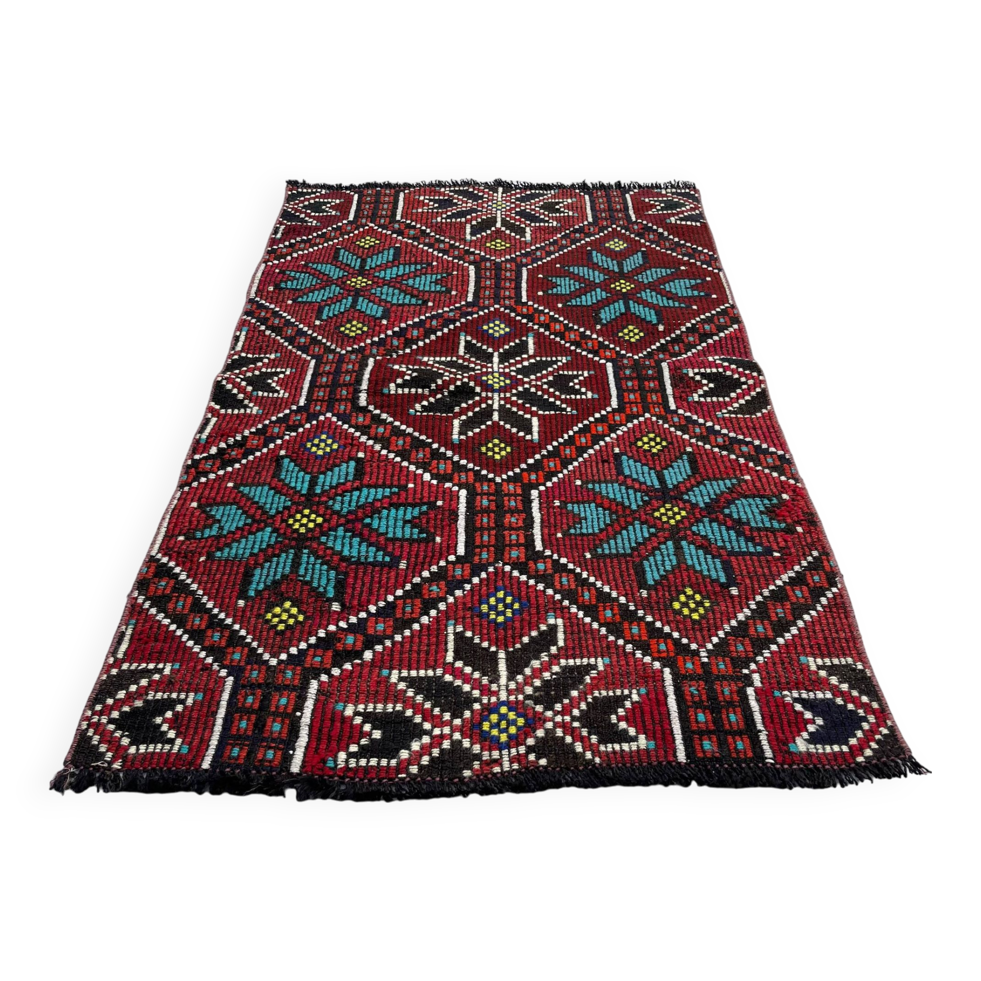 Housse de coussin kilim turque vintage, 129 x 78 cm