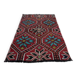Vintage turkish kilim cushion cover , 129 x 78 cm