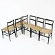 Set of 6 "Superleggera" Chairs by Gio Ponti for Cassina, 1950s