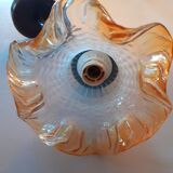 Art nouveau wall lamp in tinted glass